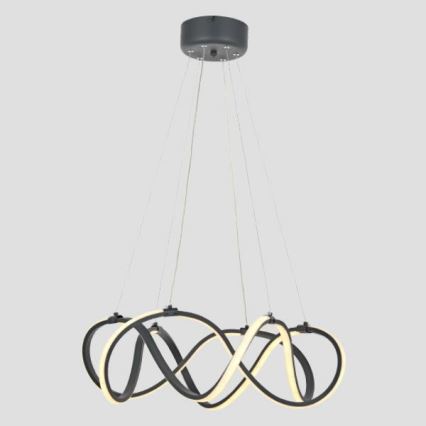 Candelabro suspenso LED 2xLED/27W/230V 3000/4000/6000K preto