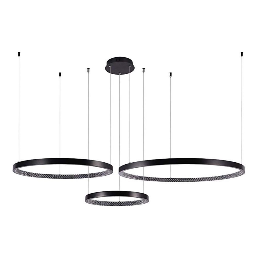 Candelabro suspenso LED 3xLED/19W/230V 4000K preto