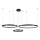 Candelabro suspenso LED 3xLED/19W/230V 4000K preto