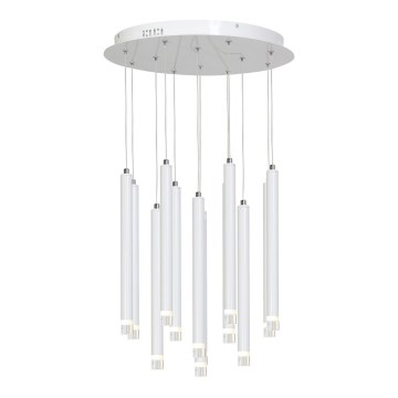 Candelabro suspenso LED ALBA 12xLED/1W/230V branco