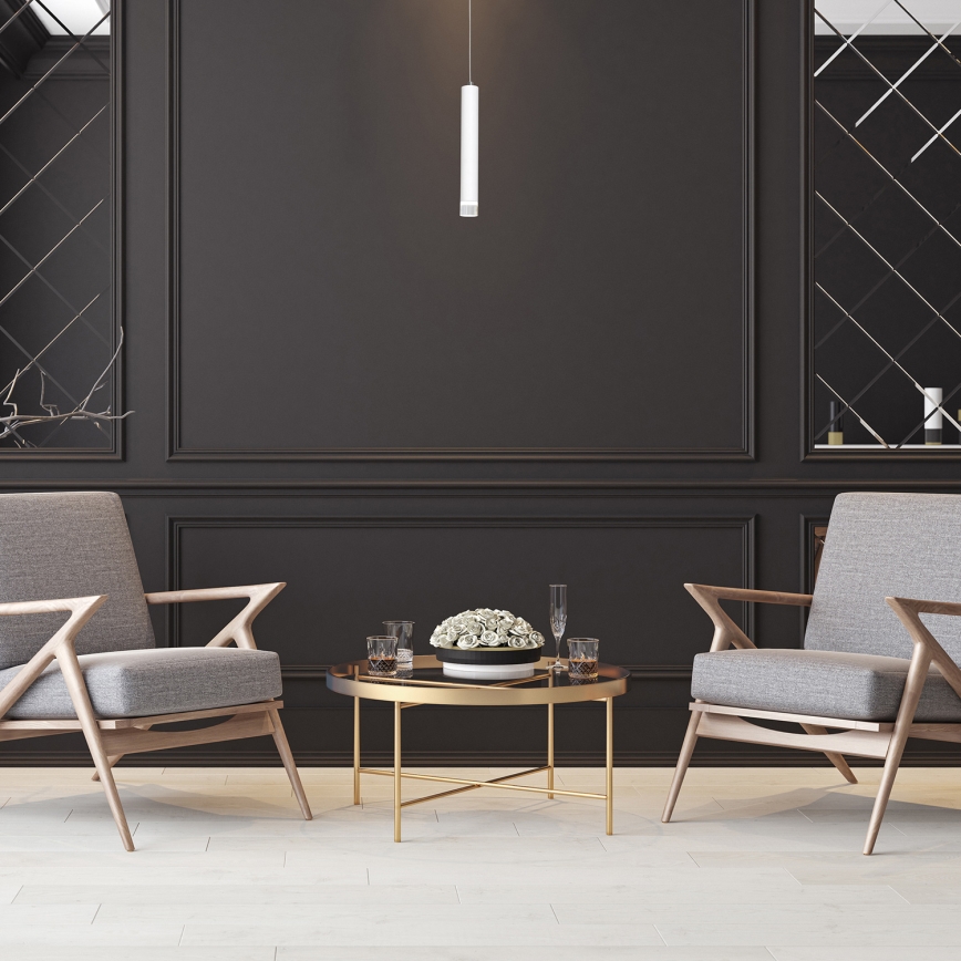 Candelabro suspenso LED ALBA 1xLED/5W/230V branco