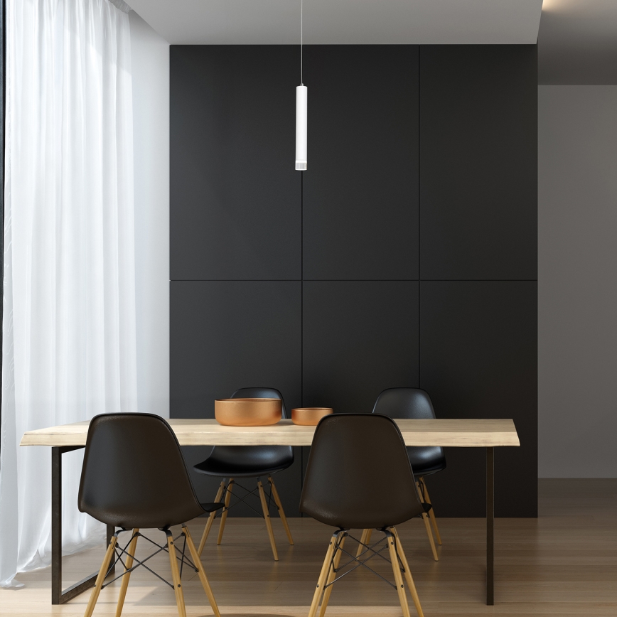 Candelabro suspenso LED ALBA 1xLED/5W/230V branco