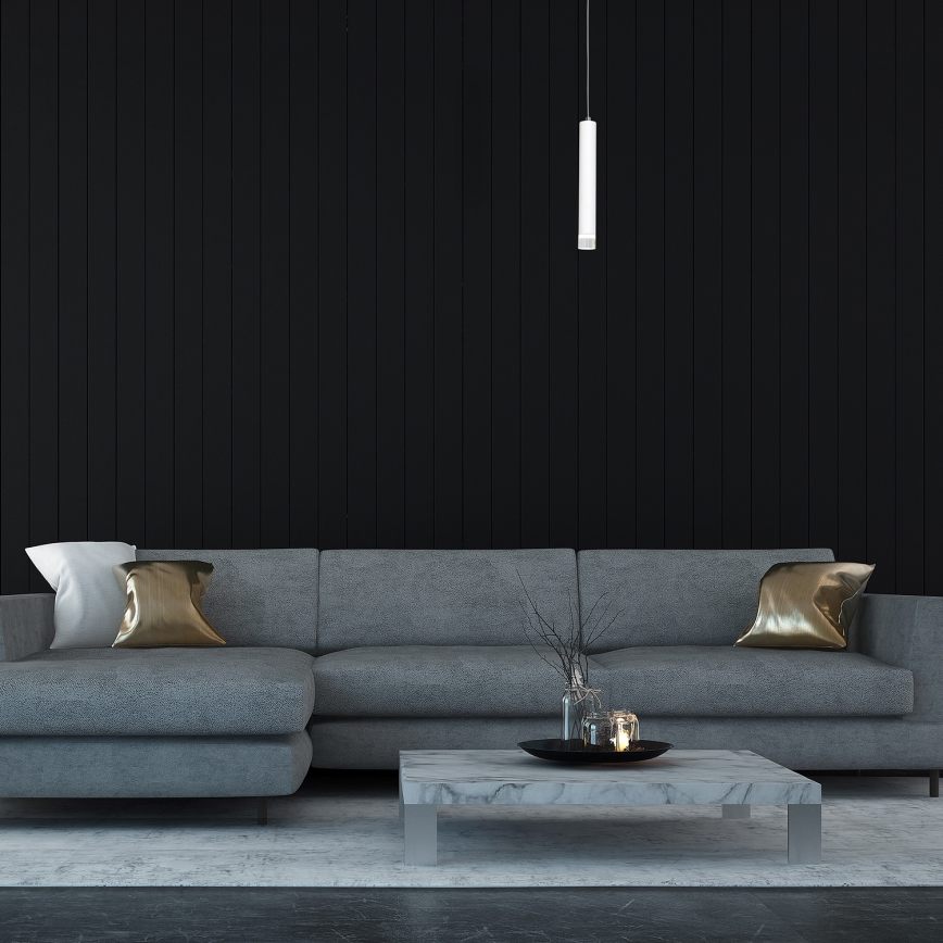 Candelabro suspenso LED ALBA 1xLED/5W/230V branco