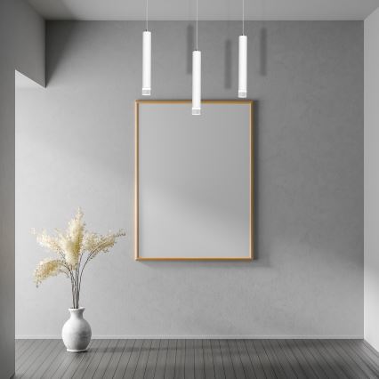Candelabro suspenso LED ALBA 3xLED/15W/230V branco