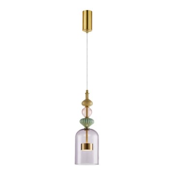 Candelabro suspenso LED ARTE LED/12W/230V diâmetro 13 cm latão