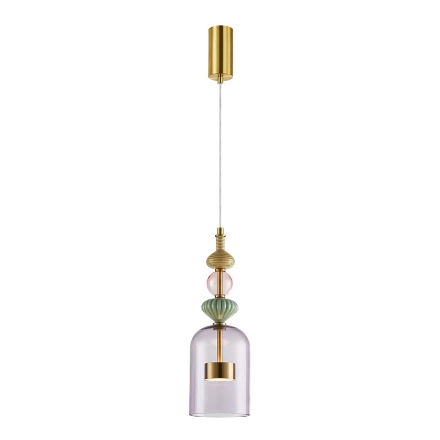 Candelabro suspenso LED ARTE LED/12W/230V diâmetro 13 cm latão