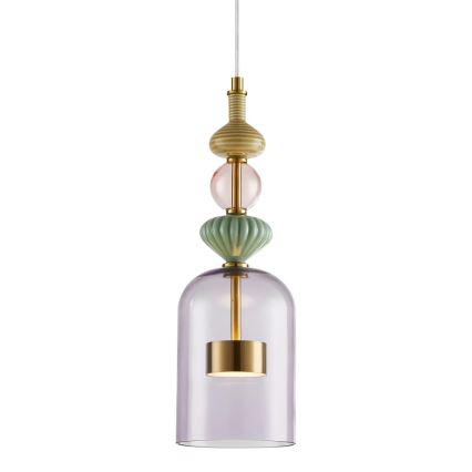 Candelabro suspenso LED ARTE LED/12W/230V diâmetro 13 cm latão