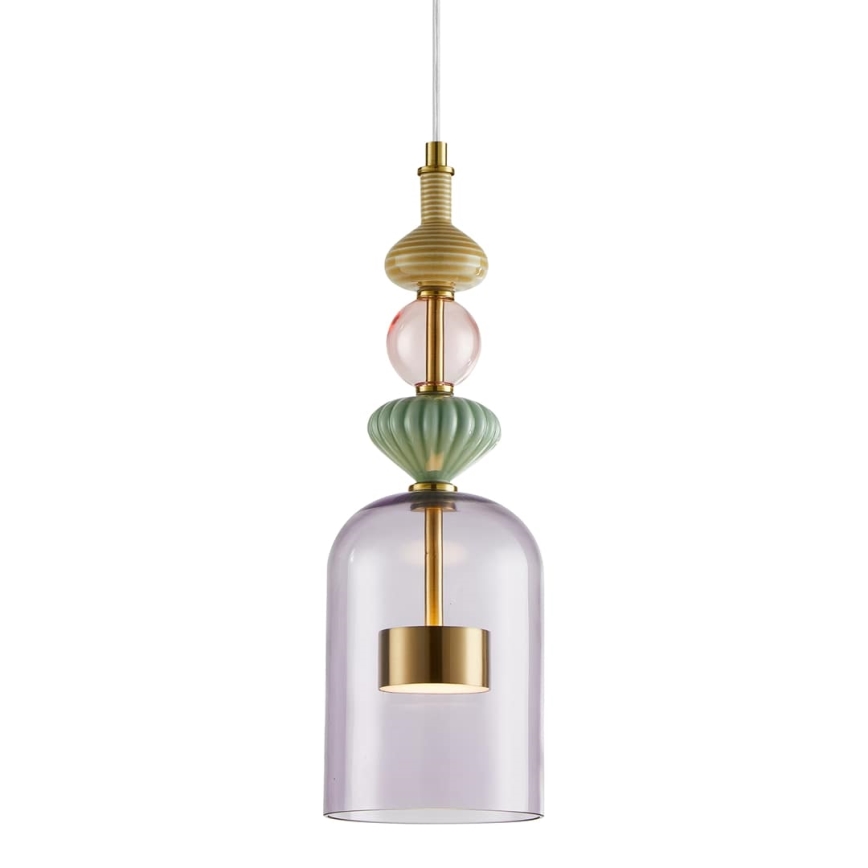 Candelabro suspenso LED ARTE LED/12W/230V diâmetro 13 cm latão
