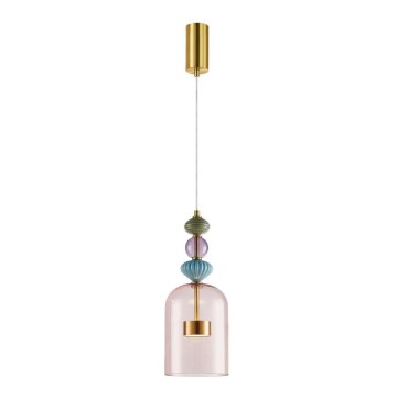 Candelabro suspenso LED ARTE LED/12W/230V diâmetro 16 cm latão