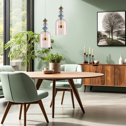 Candelabro suspenso LED ARTE LED/12W/230V diâmetro 16 cm latão