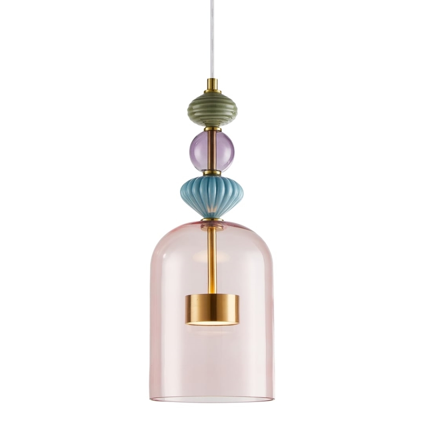 Candelabro suspenso LED ARTE LED/12W/230V diâmetro 16 cm latão