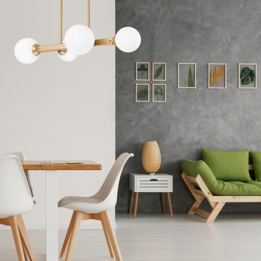 Candelabro suspenso LED ASTRO 4xG9/5W/230V dourado