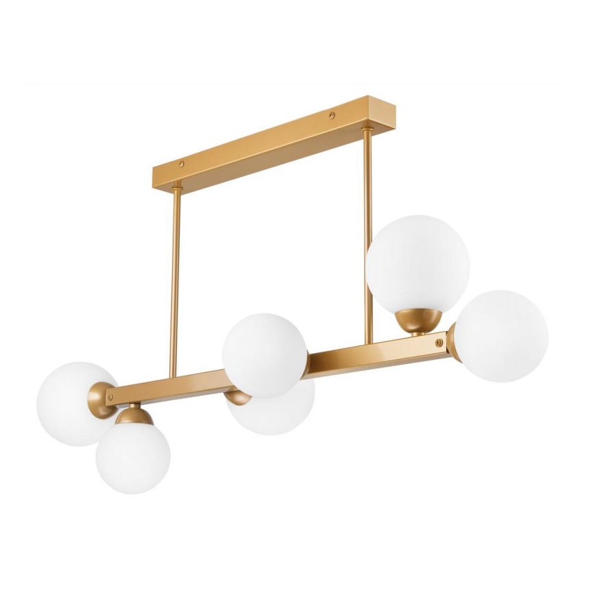 Candelabro suspenso LED ASTRO 6xG9/5W/230V dourado