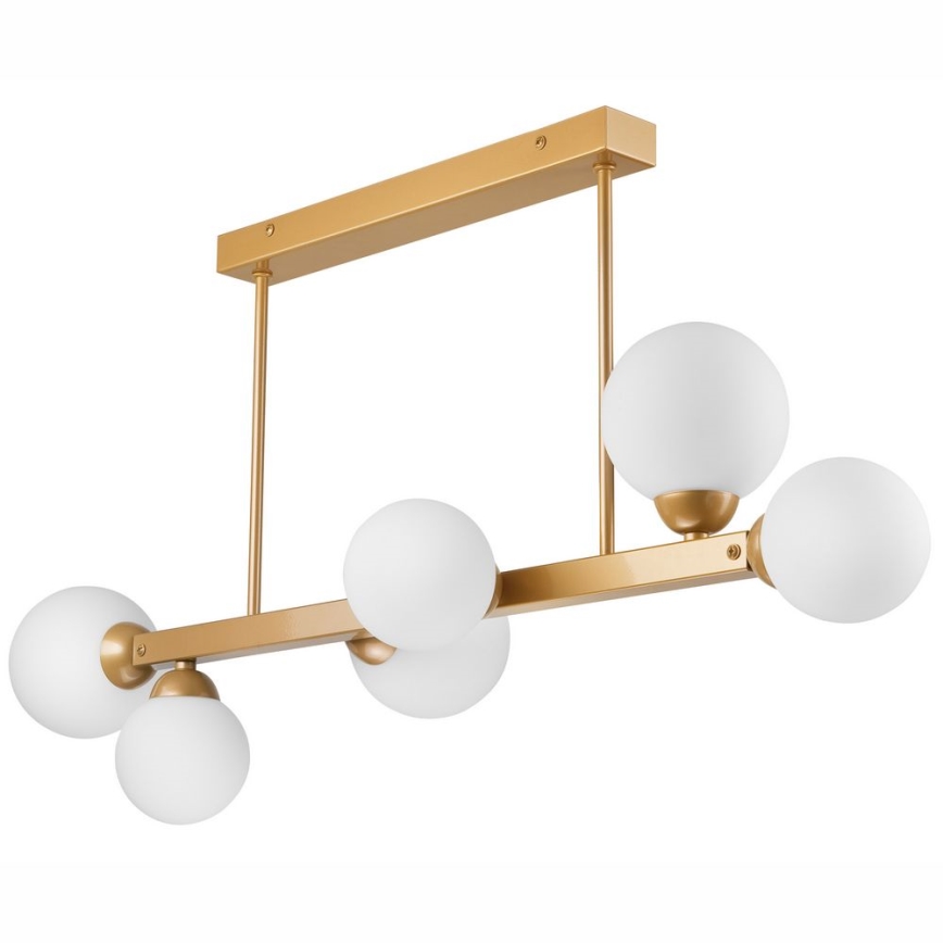 Candelabro suspenso LED ASTRO 6xG9/5W/230V dourado