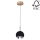 Candelabro suspenso LED BALL WOOD 1xGU10/5W/230V carvalho mate - certificado por FSC