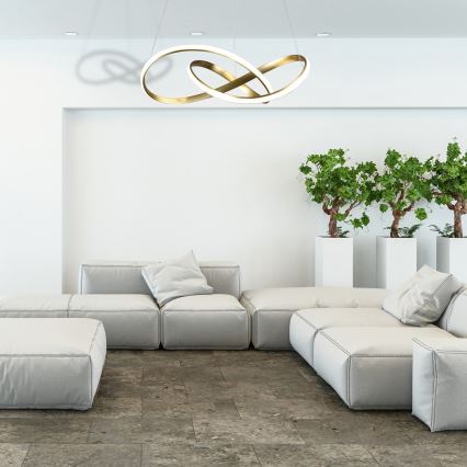 Candelabro suspenso LED CAPPIO LED/36W/230V dourado