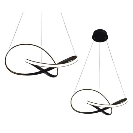Candelabro suspenso LED CAPPIO LED/36W/230V preto