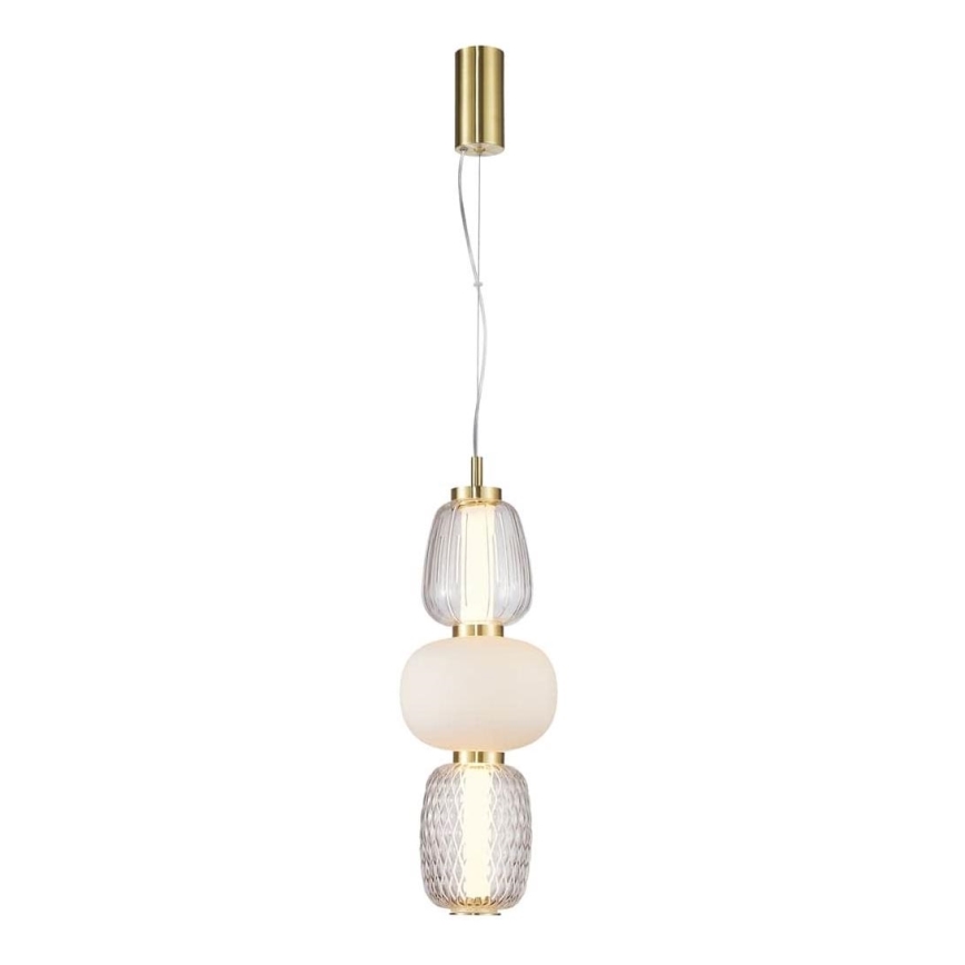 Candelabro suspenso LED CARO LED/28W/230V dourada