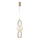 Candelabro suspenso LED CARO LED/28W/230V dourada