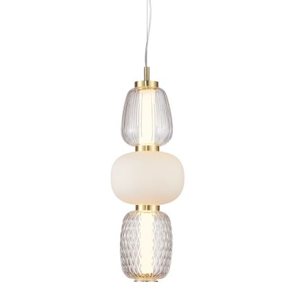 Candelabro suspenso LED CARO LED/28W/230V dourada
