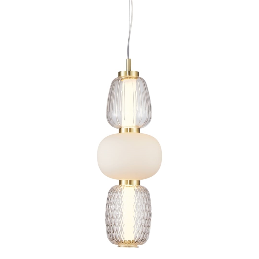 Candelabro suspenso LED CARO LED/28W/230V dourada
