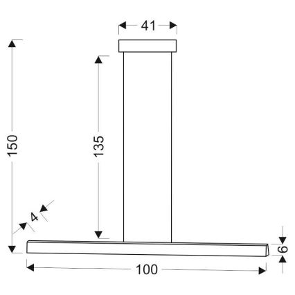 Candelabro suspenso LED COCONUT LED/28W/230V