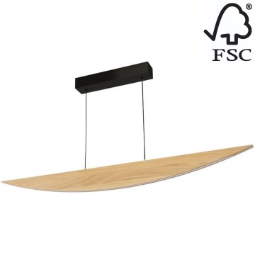 Candelabro suspenso LED com regulação DUBAI LED/14W/230V carvalho – FSC certificado