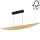 Candelabro suspenso LED com regulação DUBAI LED/14W/230V carvalho – FSC certificado