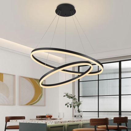 Candelabro suspenso LED com regulação LED/100W/230V 3000-6500K + controlo remoto