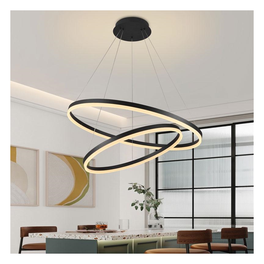 Candelabro suspenso LED com regulação LED/100W/230V 3000-6500K + controlo remoto