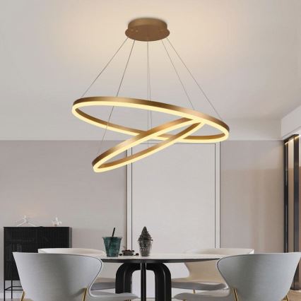 Candelabro suspenso LED com regulação LED/100W/230V 3000-6500K + controlo remoto