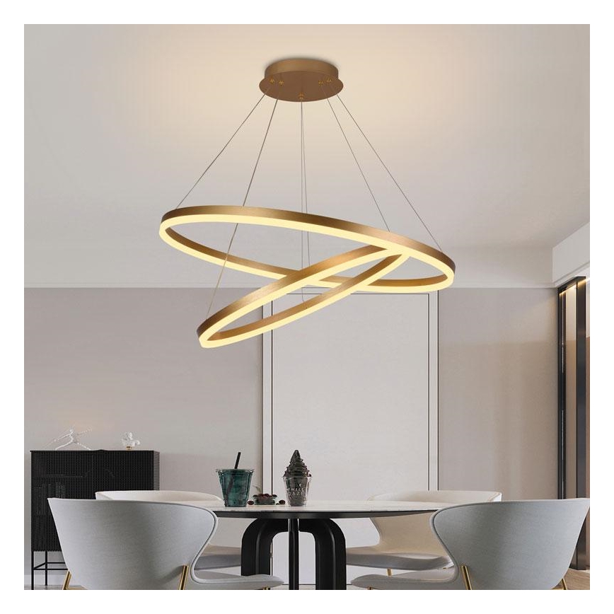Candelabro suspenso LED com regulação LED/100W/230V 3000-6500K + controlo remoto
