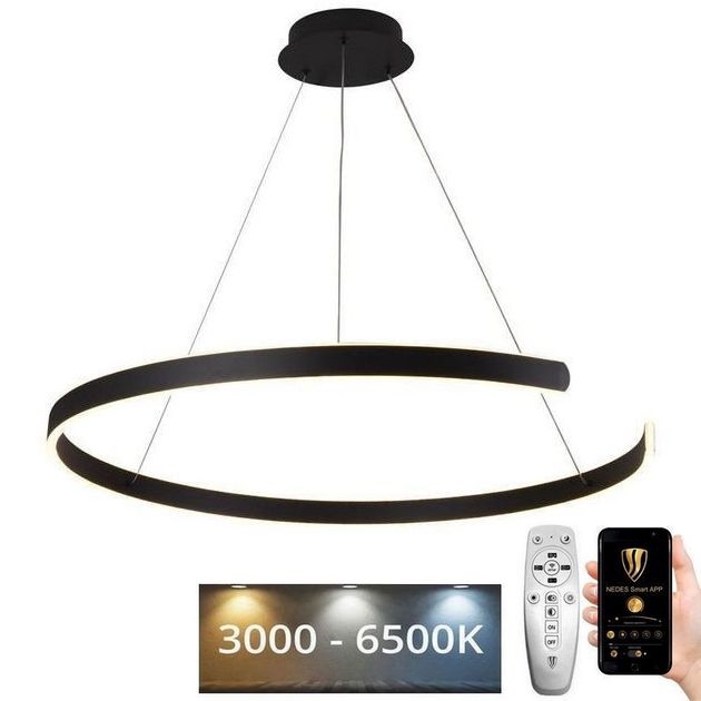 Candelabro suspenso LED com regulação LED/100W/230V 3000-6500K + controlo remoto