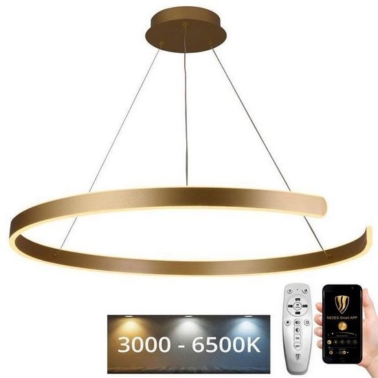 Candelabro suspenso LED com regulação LED/100W/230V 3000-6500K + controlo remoto