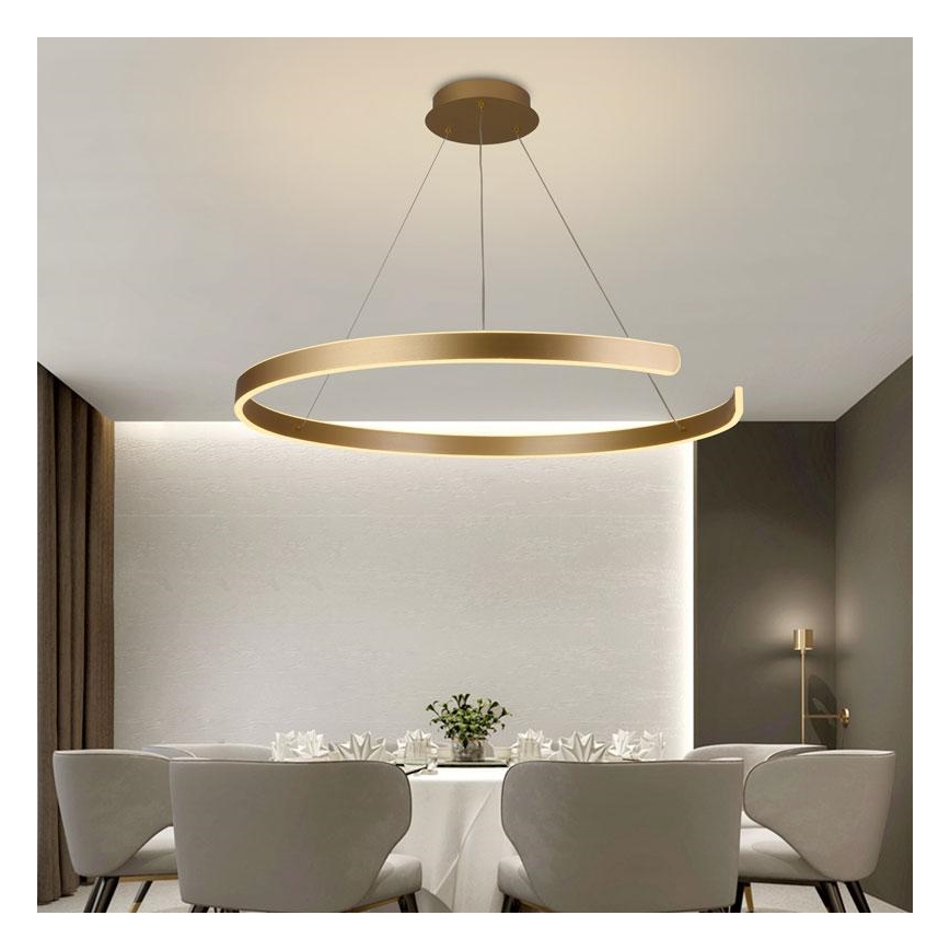 Candelabro suspenso LED com regulação LED/100W/230V 3000-6500K + controlo remoto
