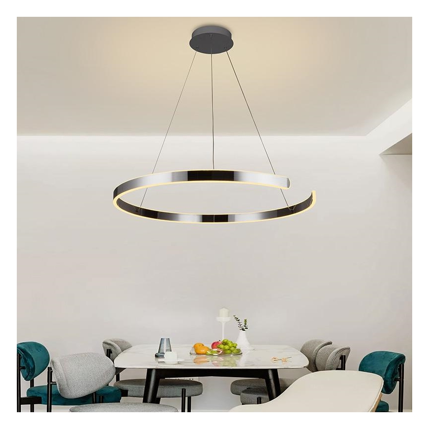 Candelabro suspenso LED com regulação LED/100W/230V 3000-6500K + controlo remoto