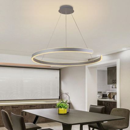 Candelabro suspenso LED com regulação LED/100W/230V 3000-6500K + controlo remoto