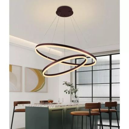 Candelabro suspenso LED com regulação LED/100W/230V 3000-6500K + controlo remoto