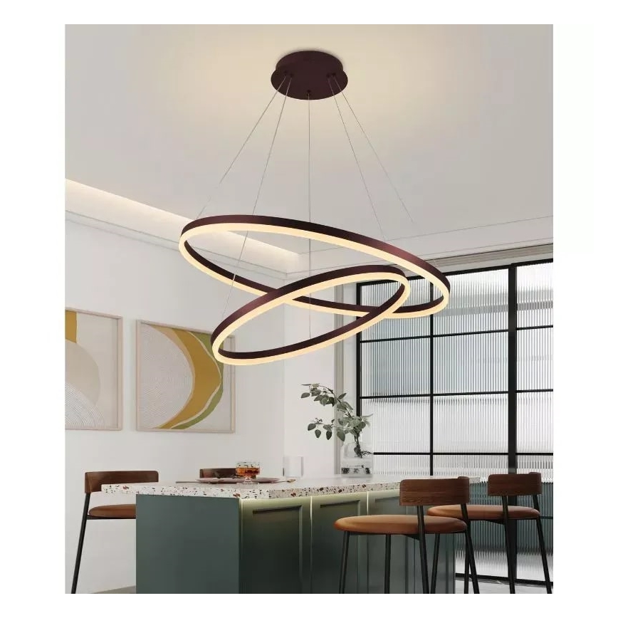 Candelabro suspenso LED com regulação LED/100W/230V 3000-6500K + controlo remoto