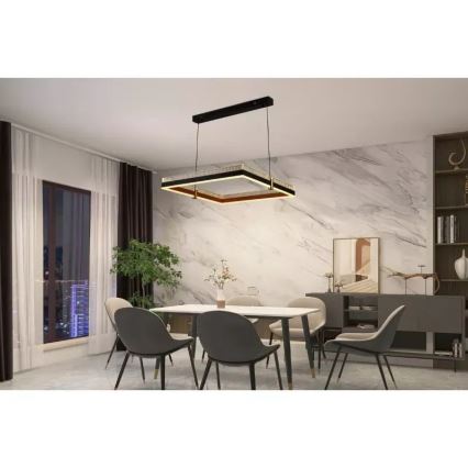 Candelabro suspenso LED com regulação LED/100W/230V 3000-6500K + controlo remoto