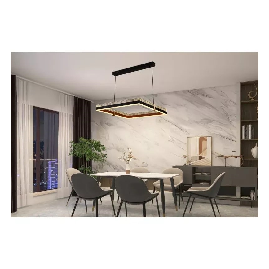 Candelabro suspenso LED com regulação LED/100W/230V 3000-6500K + controlo remoto