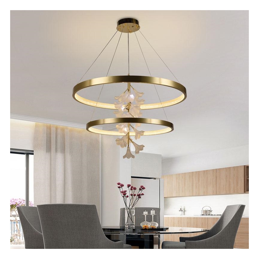 Candelabro suspenso LED com regulação LED/100W/230V 3000-6500K + controlo remoto