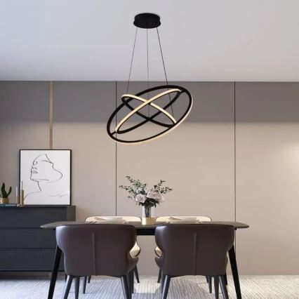 Candelabro suspenso LED com regulação LED/105W/230V 3000-6500K + controlo remoto