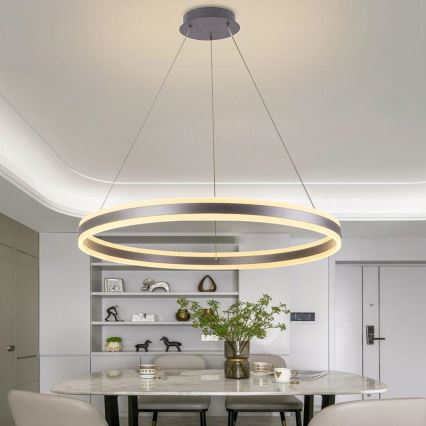 Candelabro suspenso LED com regulação LED/110W/230V 3000-6500K + controlo remoto
