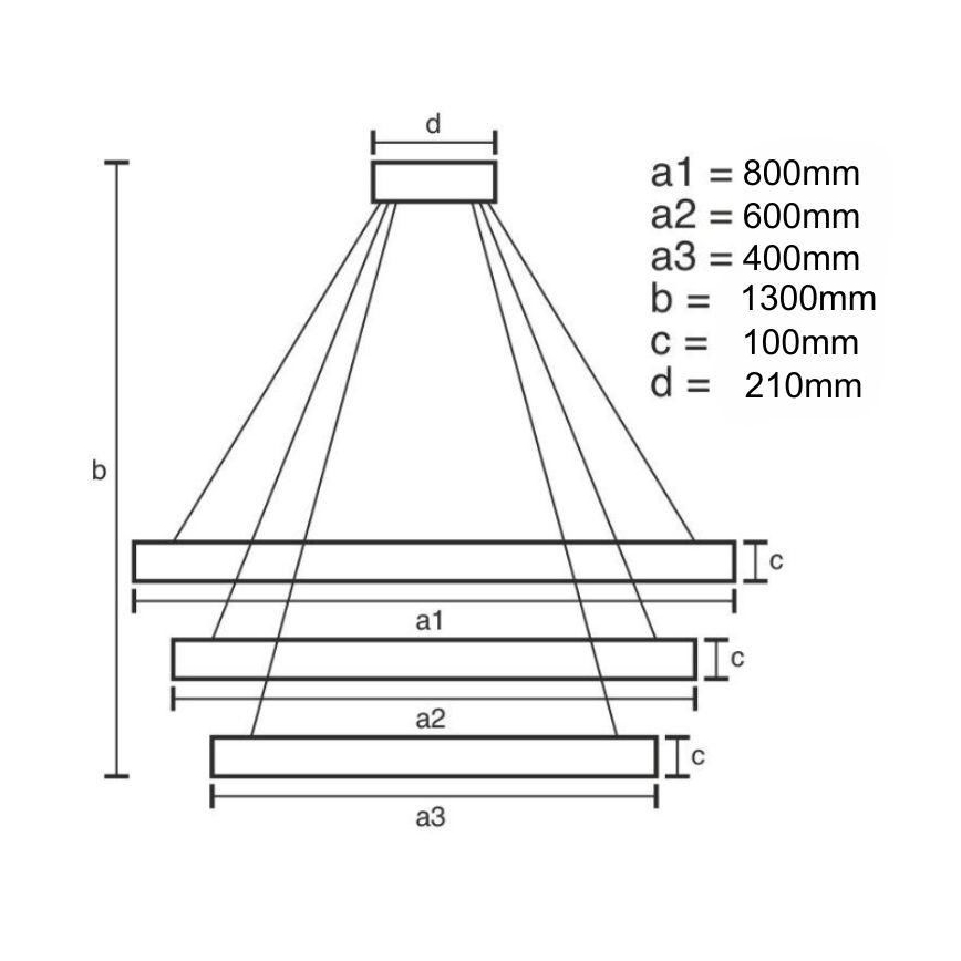 Candelabro suspenso de cristal LED com regulação LED/115W/230V 3000-6500K cromado/dourada + controlo remoto