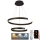 Candelabro suspenso LED com regulação LED/120W/230V 3000-6500K + controlo remoto