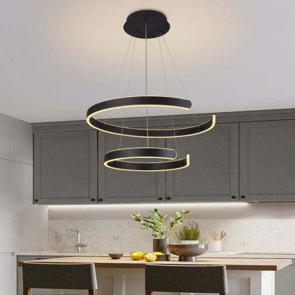 Candelabro suspenso LED com regulação LED/120W/230V 3000-6500K + controlo remoto