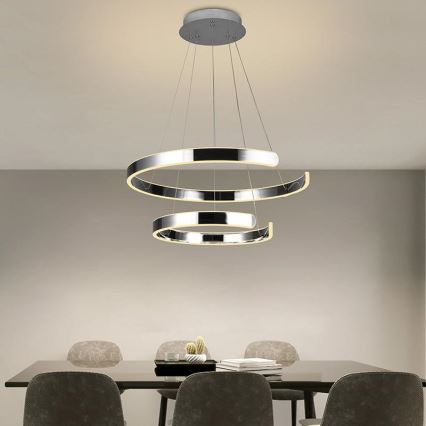 Candelabro suspenso LED com regulação LED/120W/230V 3000-6500K + controlo remoto