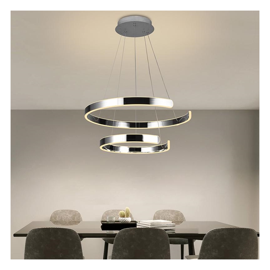 Candelabro suspenso LED com regulação LED/120W/230V 3000-6500K + controlo remoto