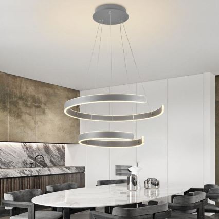 Candelabro suspenso LED com regulação LED/120W/230V 3000-6500K + controlo remoto